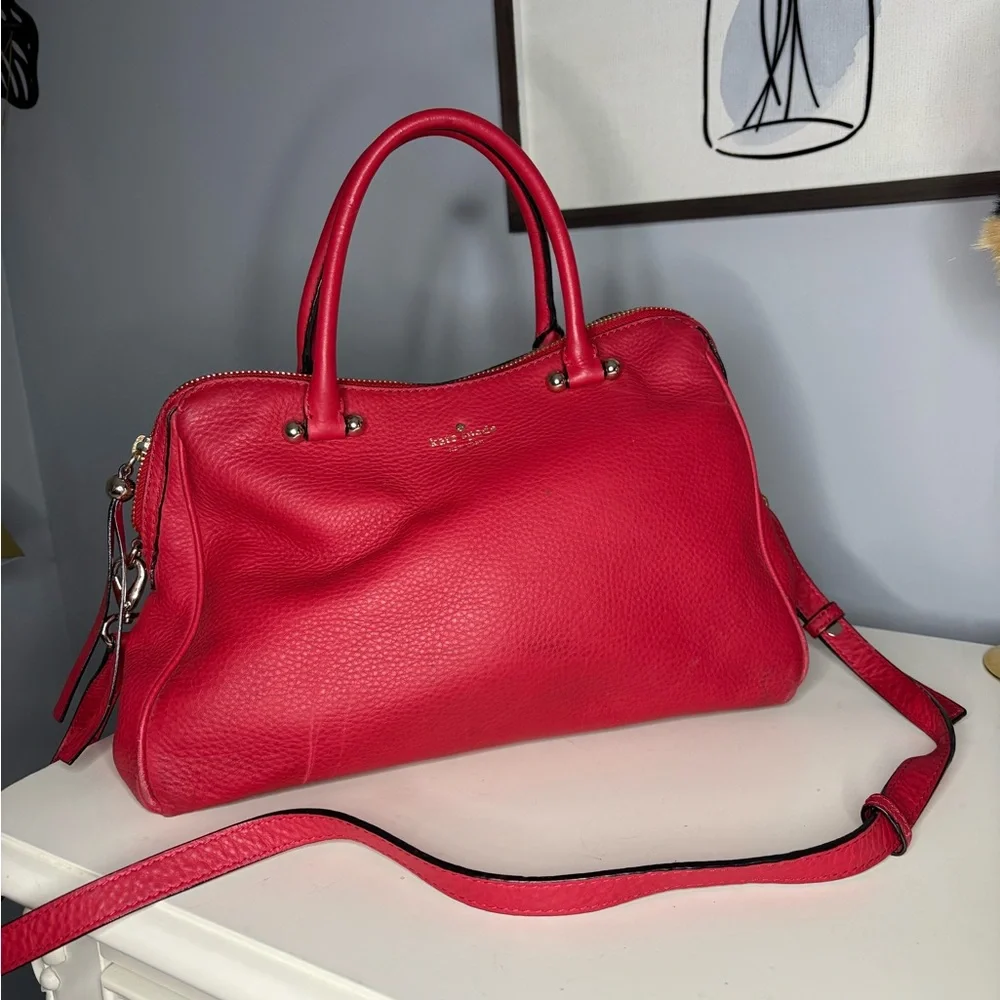 Kate Spade Red Leather Handbag - Picture 13 of 13